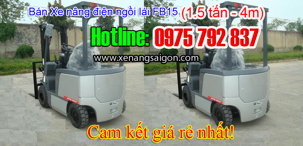 Xe nâng điện ngồi lái 1.5 tấn hiệu Eoslift - USA